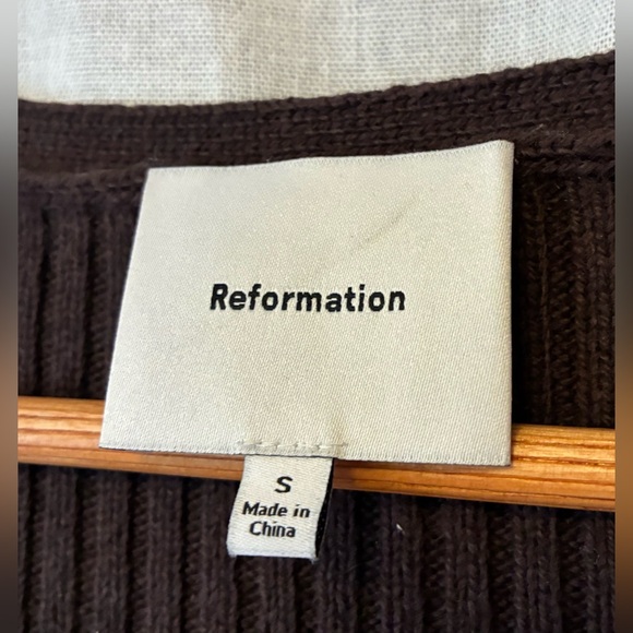 Reformation Fia Cashmere Blend Cardigan - Picture 3 of 3